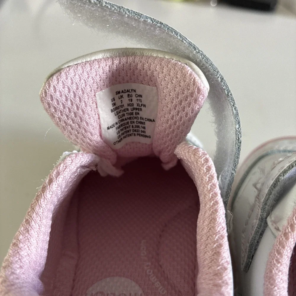 Stride Rite Shoes Soft Motion Baby Girls 3M Pink White Stars‎ Moon Clouds NWOT